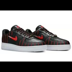 Nike Air Force 1 Jewel QS Black Red AF1 CU6359